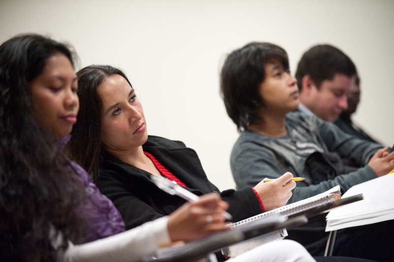 students in a classroom